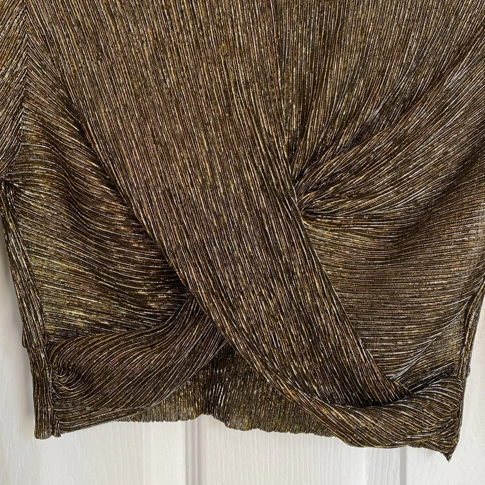 Shein Metallic Crop Top (M)